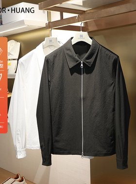 【库存】春夏款男高级感商务休闲透气泡泡纱衬衫翻领夹克外套9968