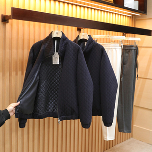 意式 新款 男士 高端商务休闲绗棉夹克外套1704 奢华老钱风2025秋冬季