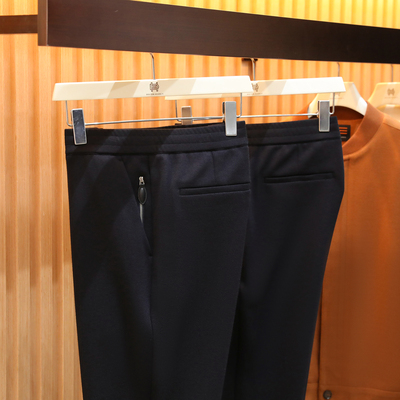 意式奢华2025秋冬季新款男士高级感含羊毛混纺针织直筒休闲裤1468