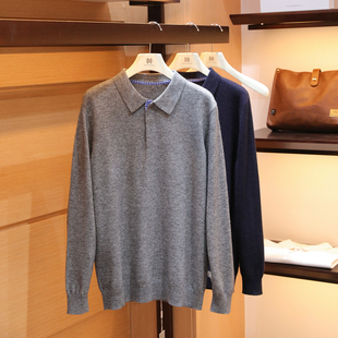 叠穿350g羊毛混纺针织polo衫 男士 1490 奢华老钱风2025秋冬新款 意式
