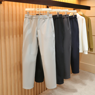 2025秋冬季新款男士城市户外保暖机能风加绒软壳三防休闲裤子1735