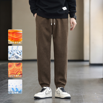 韩版束脚灯芯绒男士休闲裤