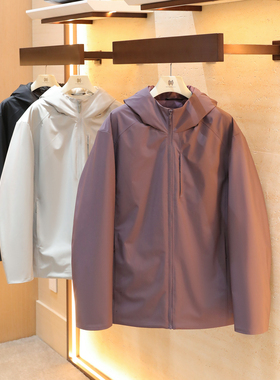 城市户外机能风2025冬季新款户外保暖全压胶三防羽绒服外套男1638