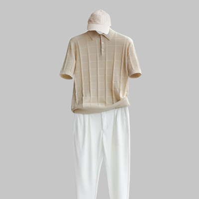 夏季短袖纯棉针织POLO衫