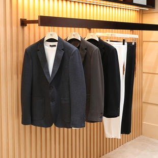 高端老钱风商务休闲人字纹西装 意式 男士 新款 外套1446 奢华2025秋季