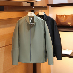 户外商务休闲三防立领夹克外套男2072 新款 意式 奢华老钱风2026春季