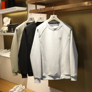 打底衫 男户外叠穿长袖 保暖一体绒加厚圆领卫衣9679 新款 2024秋冬季