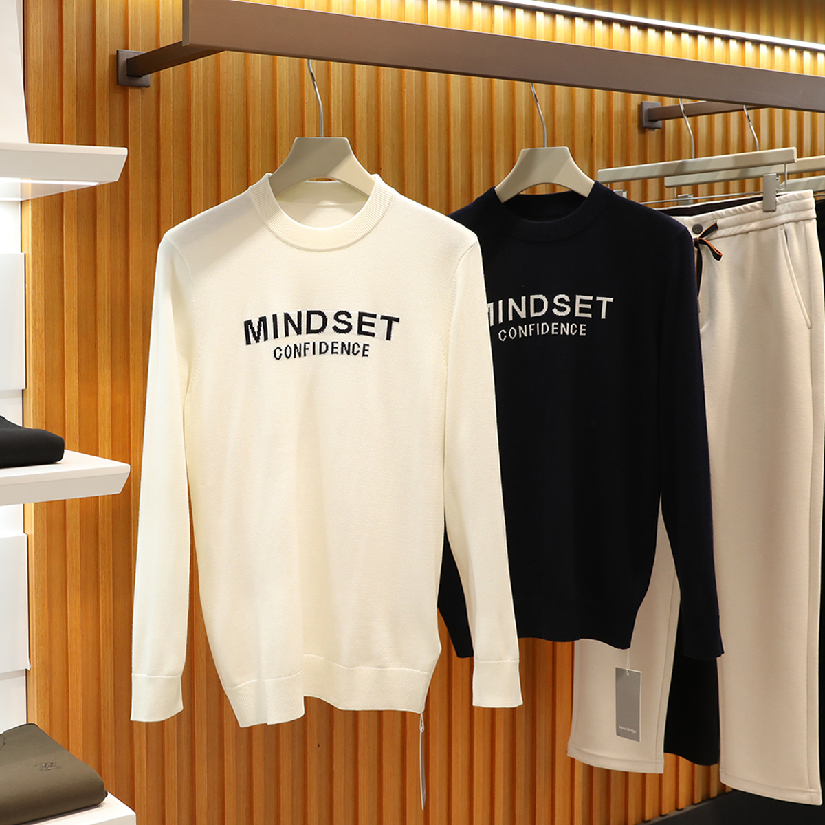 文艺气质2025早春新款高端蚕丝羊毛针织T恤衫叠穿圆领毛衣男9725