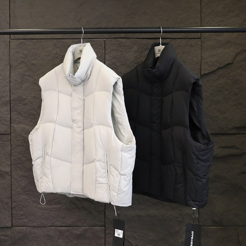 【库存】高克重秋冬款叠穿内搭男立领羽绒服马甲户外坎肩外穿9574