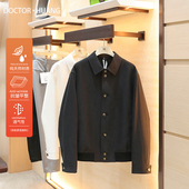 意式 行政风商务休闲棉麻翻领外套2010 男士 奢华老钱风2026春季 新款