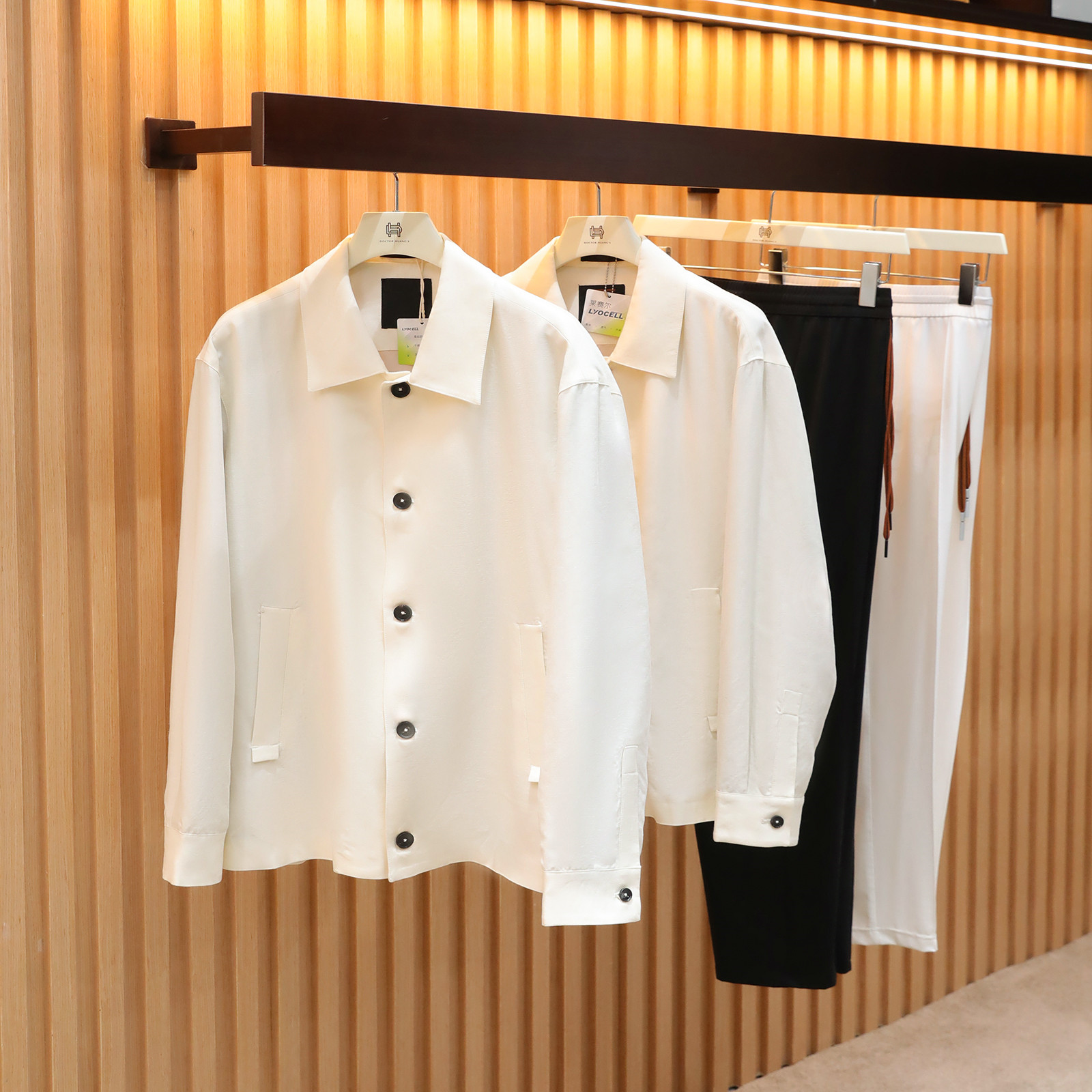 意式奢华2025早秋新款老钱风高级感莱赛尔亚麻混纺夹克外套男9231