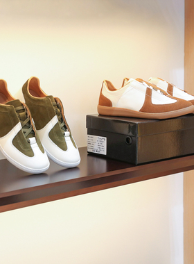 2025新款经典复古老钱风美拉德拼色头层牛皮真皮德训休闲板鞋1232