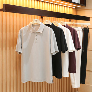 意式奢华2026夏季新款男士亲肤凉感莫代尔羊毛混纺短袖POLO衫1945