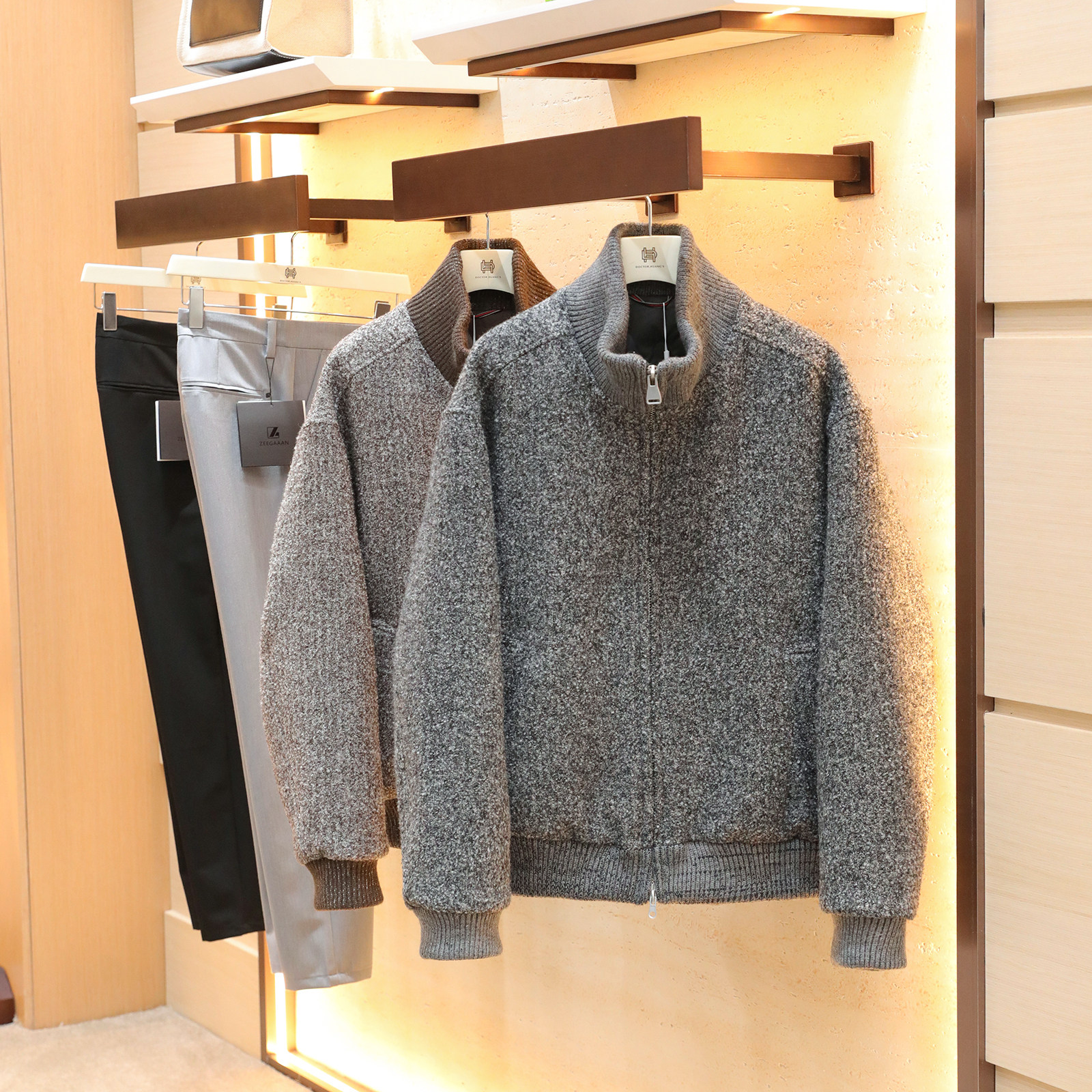 2025冬季新款男士高品质双色扎染羊毛毛呢混纺90白鹅绒羽绒服1688