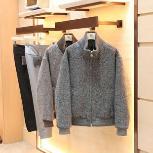 2025冬季新款男士高品质双色扎染羊毛毛呢混纺90白鹅绒羽绒服1688