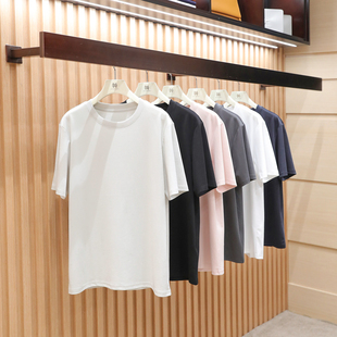 高级感液氨丝光棉凉感纯色基础款 2026夏季 新款 男士 T恤潮2061 短袖
