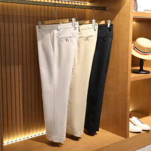 行政商务醋酸天丝棉混纺休闲长裤 男士 潮9831 奢华2025早春新款 意式