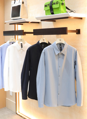 2025秋季新款男士商务休闲户外简约百搭纯色机能风长袖衬衫潮1309