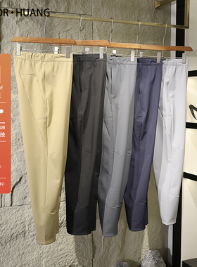 都市通勤2025春秋冬新款城市户外防风防水休闲裤加绒运动裤男9268