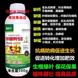 进口配方硼锌铁钙镁微量元素天然有机糖醇鳌合草莓果树葡萄叶面肥