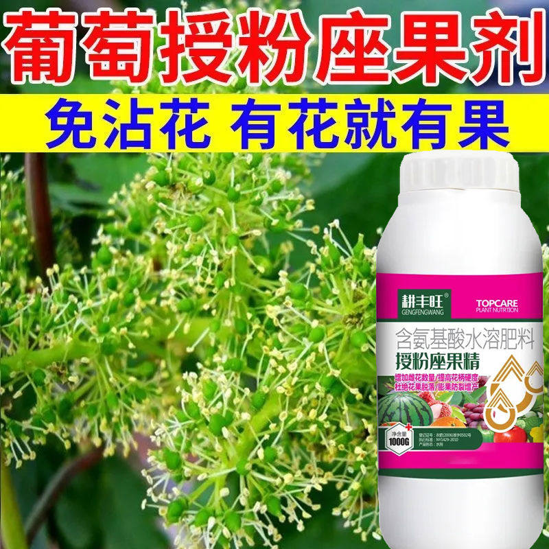葡萄授粉座果精免人工授粉防落果防裂果树专用授粉剂农用叶面肥