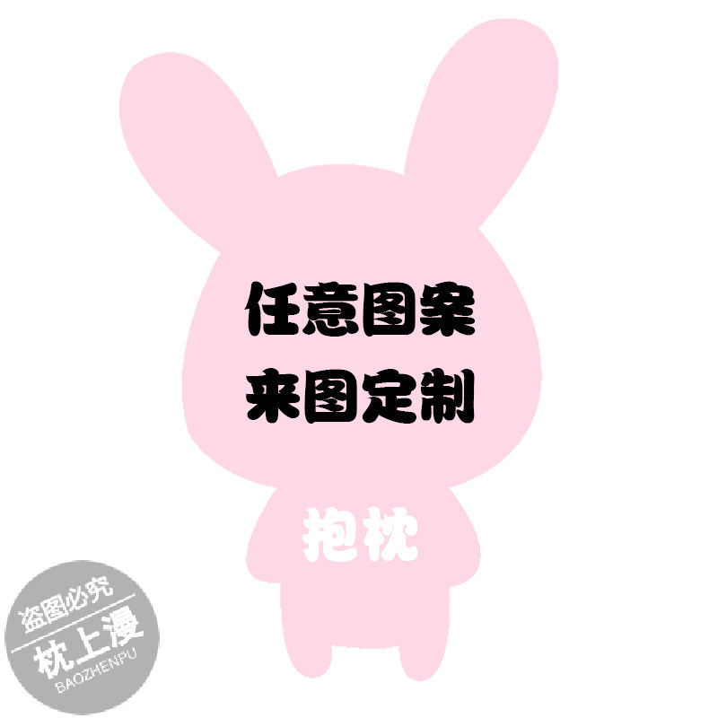 DIY来图订制任意图案人形异形抱枕靠垫公司企业logo宠物纪念礼品