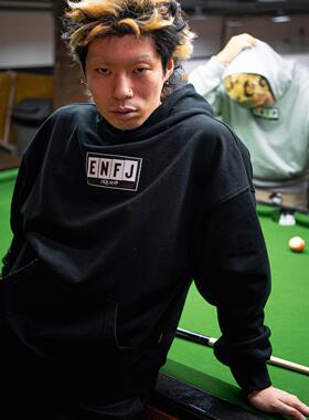 SUC群起攻司MBTI人格可替换魔术贴基础宽松男女情侣套头卫衣帽衫