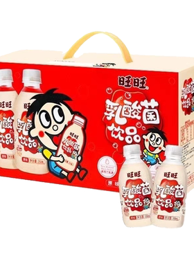 旺旺250毫升*12瓶塑瓶装原味乳酸菌发酵酸奶饮品整箱特价