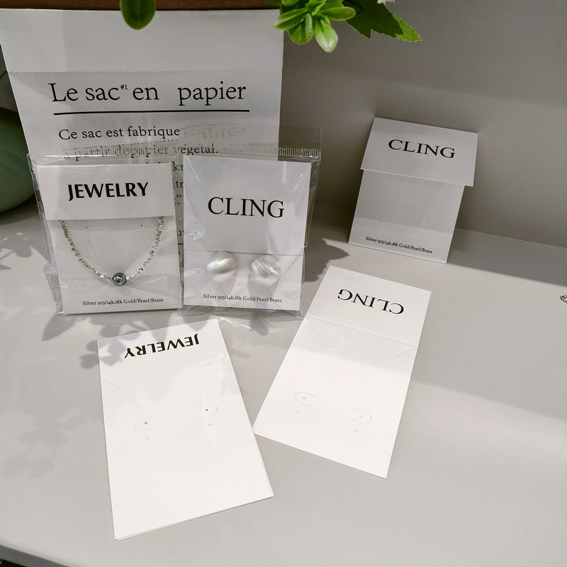 耳钉卡片定制耳夹耳环戒指发夹可挂项链手链包装饰品卡纸定做吊牌