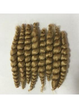 reborn doll supplies premium curly dark brown mohair