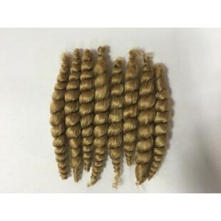 premium supplies doll mohair dark brown curly reborn