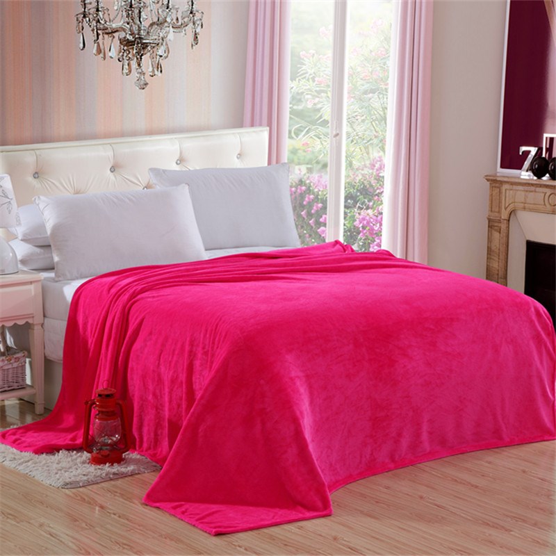 法兰绒毛毯 Winter Bedspread Warm Flannel blanket bedcover