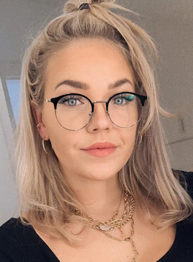 可配近视镜女防蓝光镜cat eye glasses frame for women очки