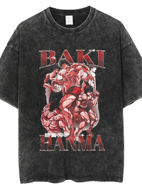 Hanma Baki The Grappler Gym Anime Tshirt Men_yythkg