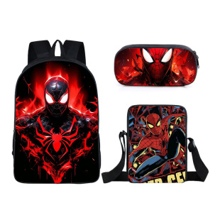 Heroes Super Student School Cartoon Spiderman Bag Backpacks