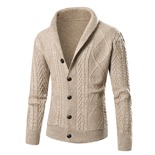 Men Knitted Jacket Cardigan Winter Casual Sweaters Jumper