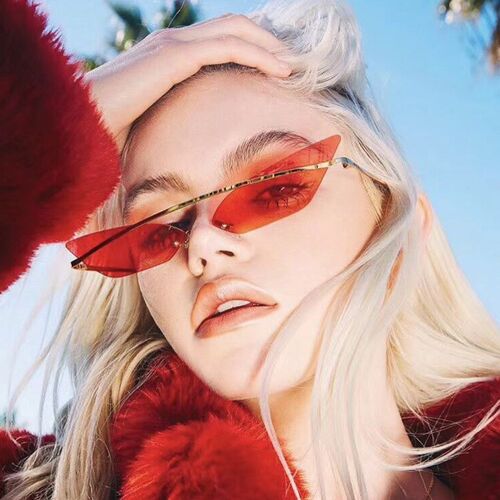 2019 fashion cat eye sunglasses women sunglass metal女太阳镜