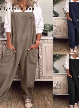Overalls Dungarees Romper Baggy Playsuit Jumpsuit