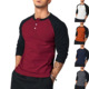blocking casual Color bottom shirt for men
