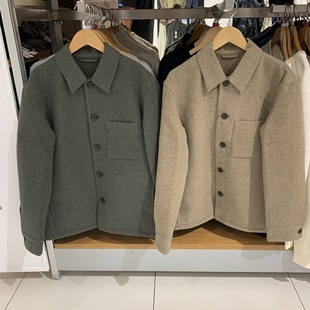 冬至王天辰黄景瑜同款秋款双面呢衬衫式格子宽松茄克休闲外套男