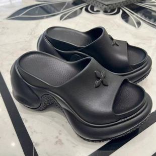 狙击蝴蝶岑矜陈妍希同款厚底拖鞋EVA拖鞋女一字拖女凉拖鞋沙滩鞋