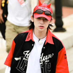 小鬼王琳凯同款恶魔货车帽超帅刺绣字母时尚弯檐帽男女情侣款帽子