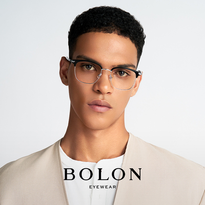 暴龙眼镜近视眼镜框钛架光学镜架商务休闲眉线框男女适用BJ6176