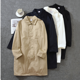 春秋季 风衣外套男士 高级感休闲过膝大衣男 Athle复古中长款 United