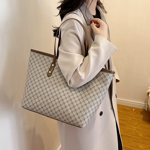 大容量包包女冬小众ins2023新款高级感手提单肩包子母通勤托特包