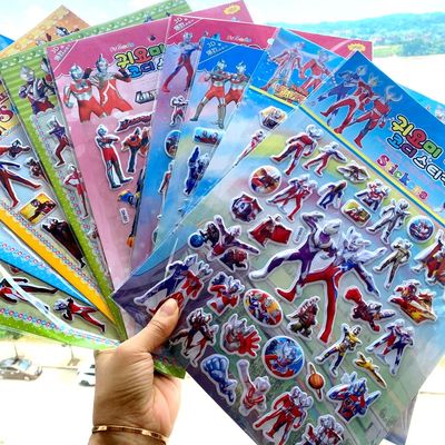 超人贴纸3d立体贴儿童凹凸曼贴画