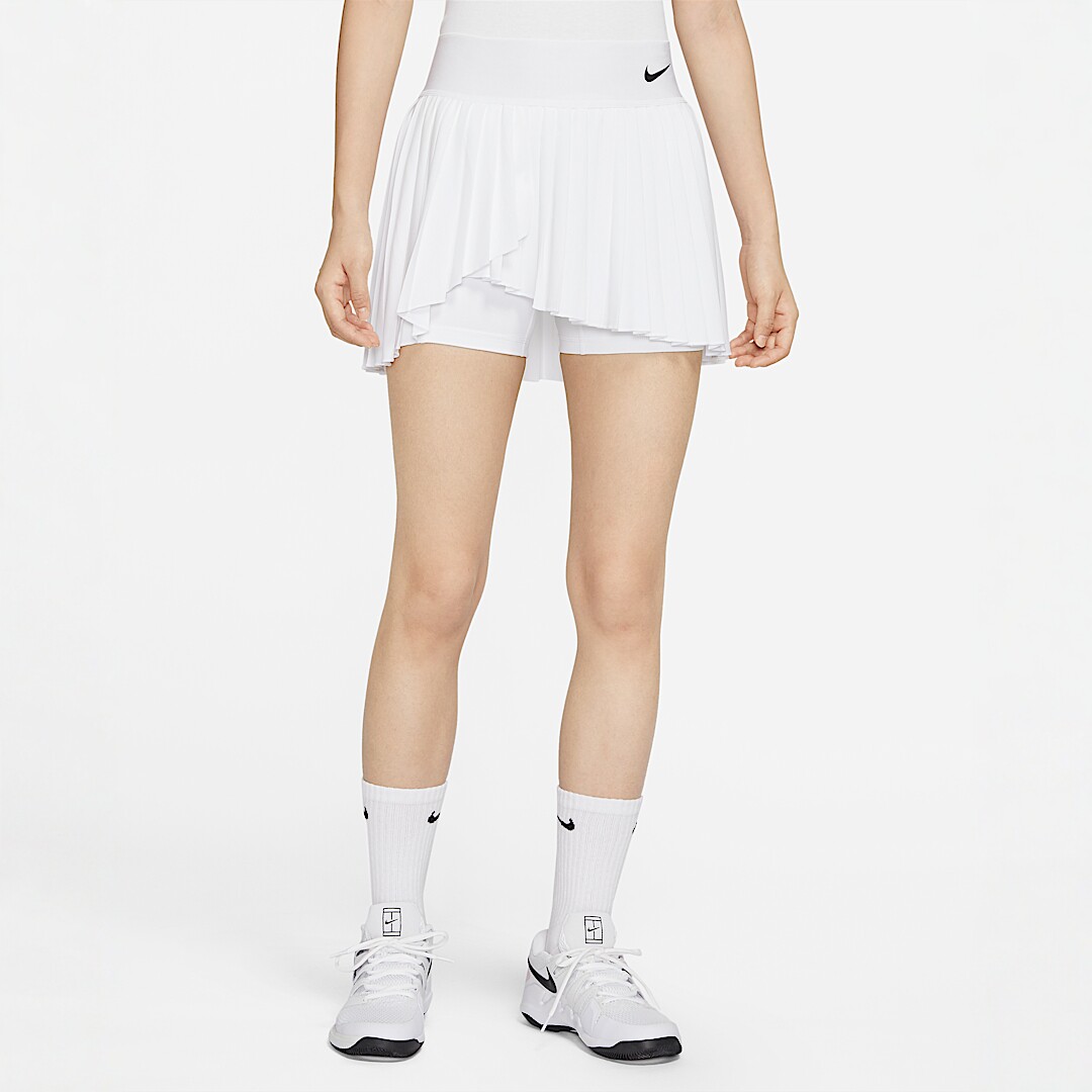 Nike正品速干网球裙百褶短裙白色