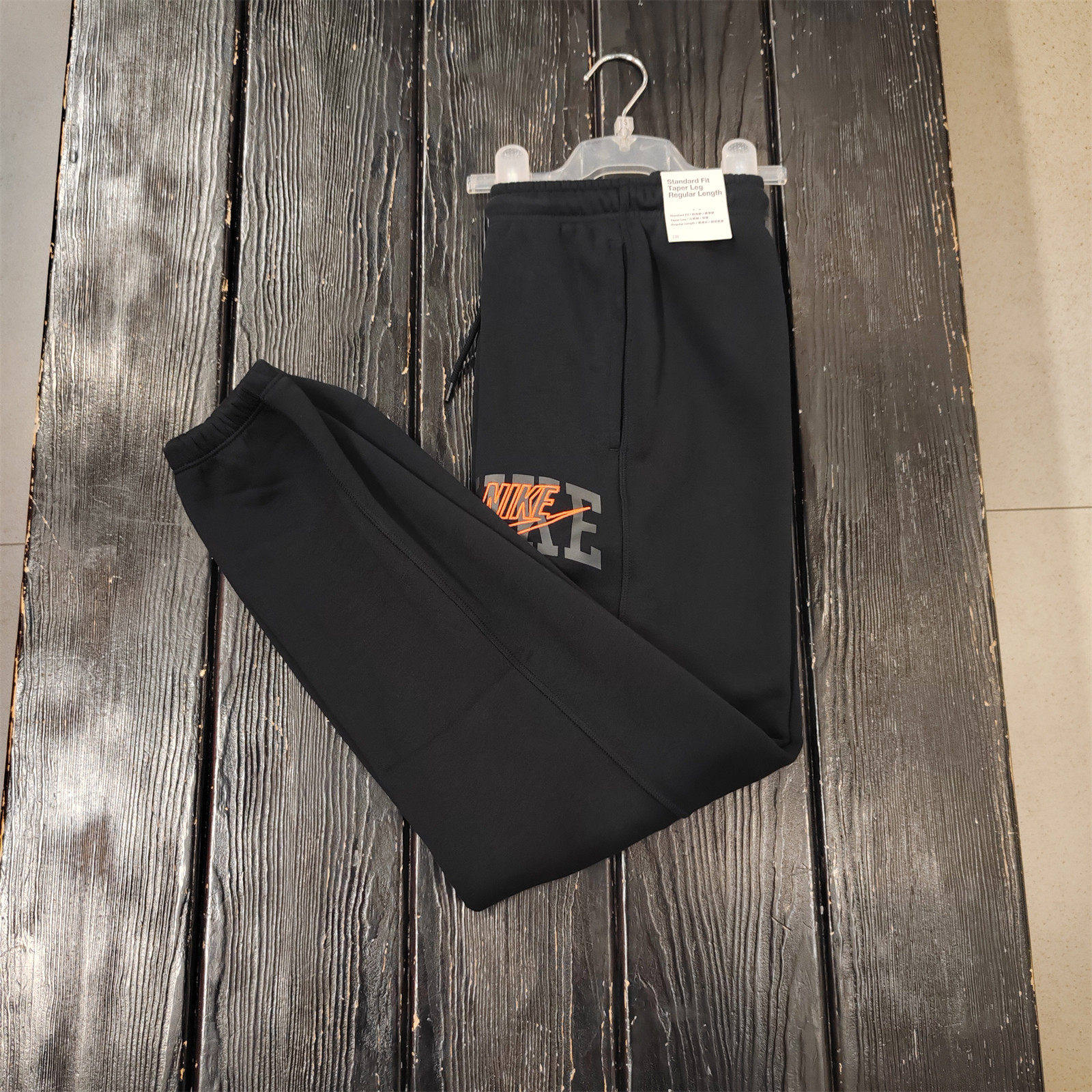 耐克NIKE奥莱正品男运动休闲加绒保暖束脚长裤FV4454-010