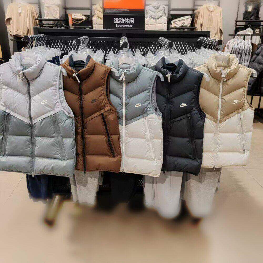 耐克NIKE奥莱正品男女秋冬立领加厚保暖羽绒棉服马甲背心DV1136
