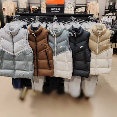 耐克NIKE男秋冬立领保暖羽绒马甲